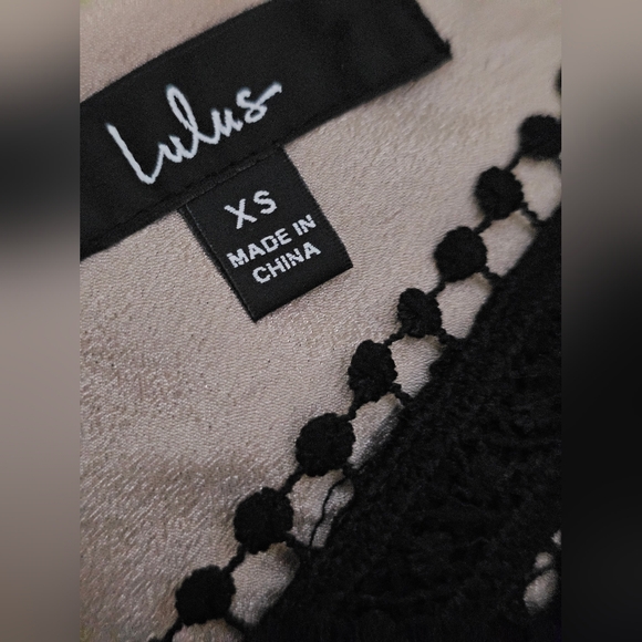 Like New Lulu's Elegant Black Lace Mini Dress Fully Lined Small - Picture 2 of 11